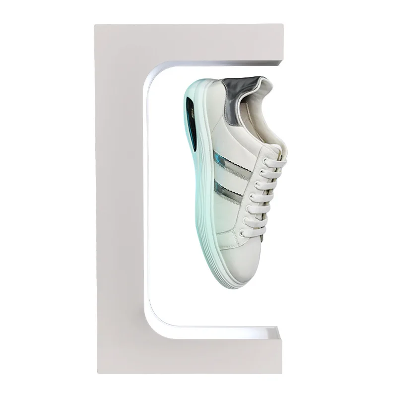 Magnetic Levitation Shoe Rack, Sneaker Display Stand, Rotating Luminous Acrylic Magnetic Levitation Shoe Display Stand