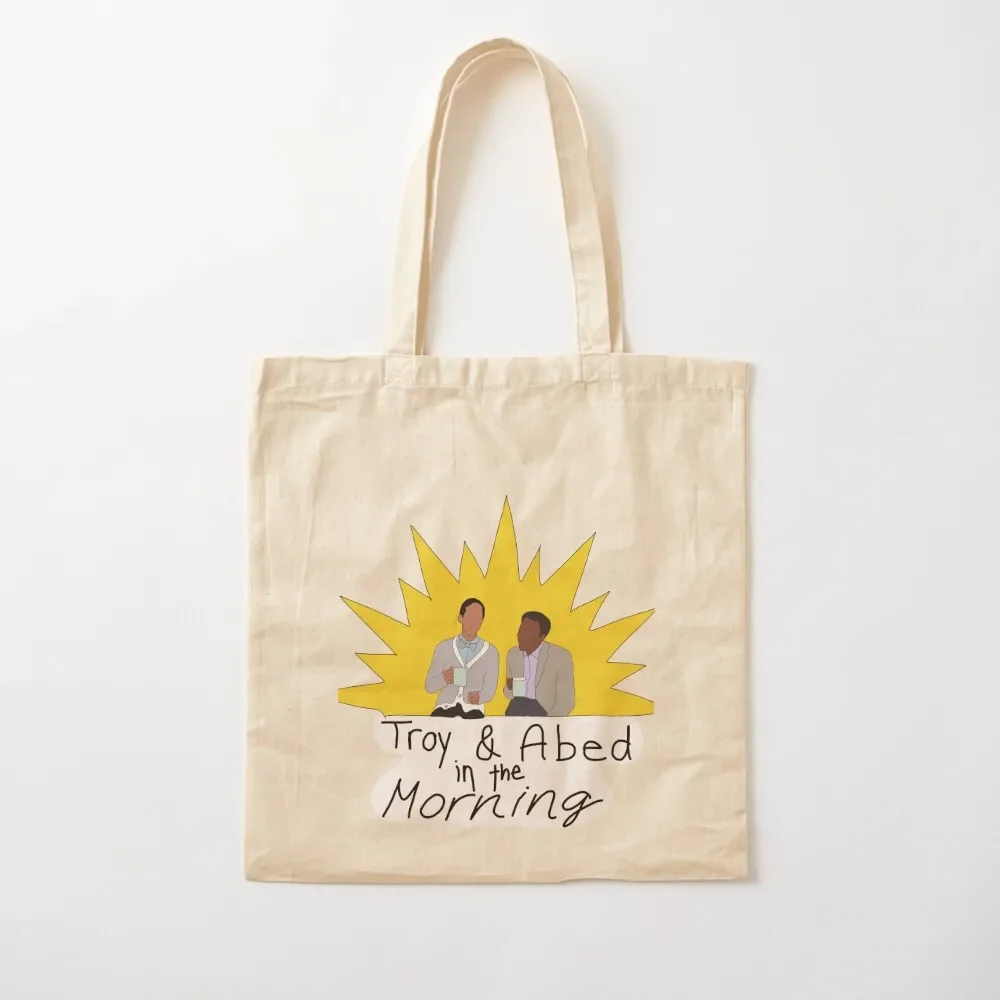 Troy and Abed in Morning Community TV Show Tote Bag tote bag canvas tote