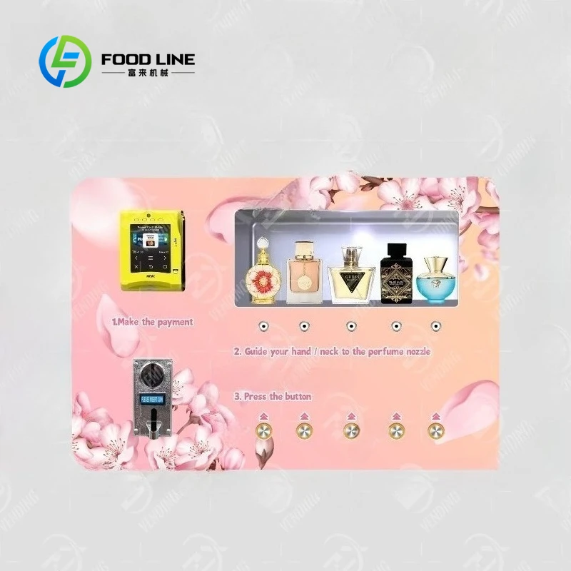 Automatic large capacity vertical perfume sample vending machine perfume