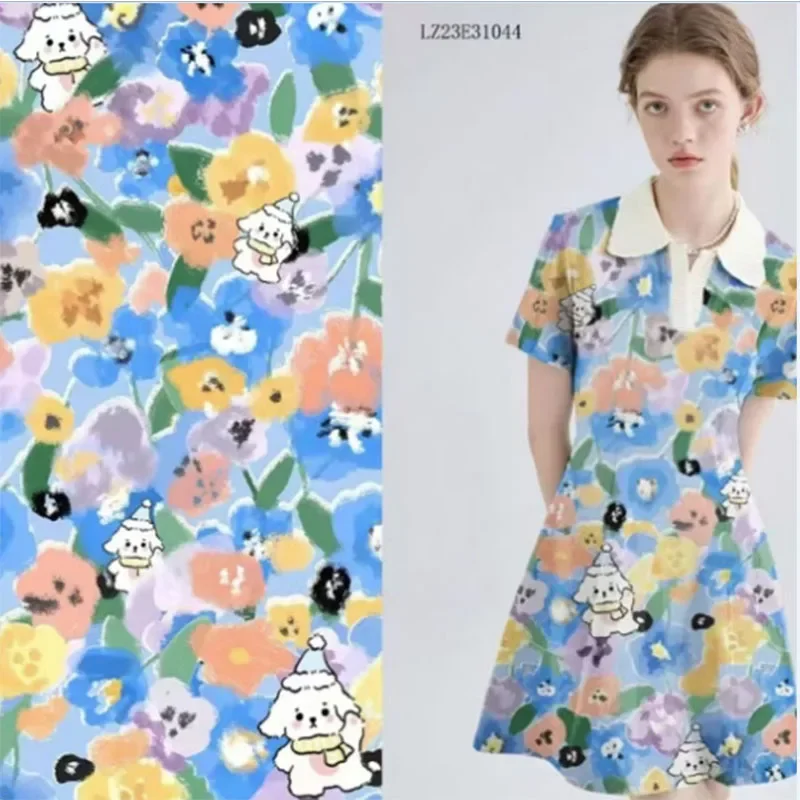 

Berry New Flowers 100% cotton 80 like free fabric digital print sewn cloth skirt skirt by kids designer Tissus Tissu