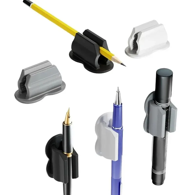 

Convenient Creative Pen Holder Silicone Self-Adhesive Pen Rack Anti-lost Anti-fall Storage Clip Ballpoint