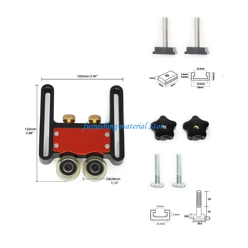 Y5GD -Tischsäge Stock Roller Double Wheel Slide Feeding Guide Roller Board