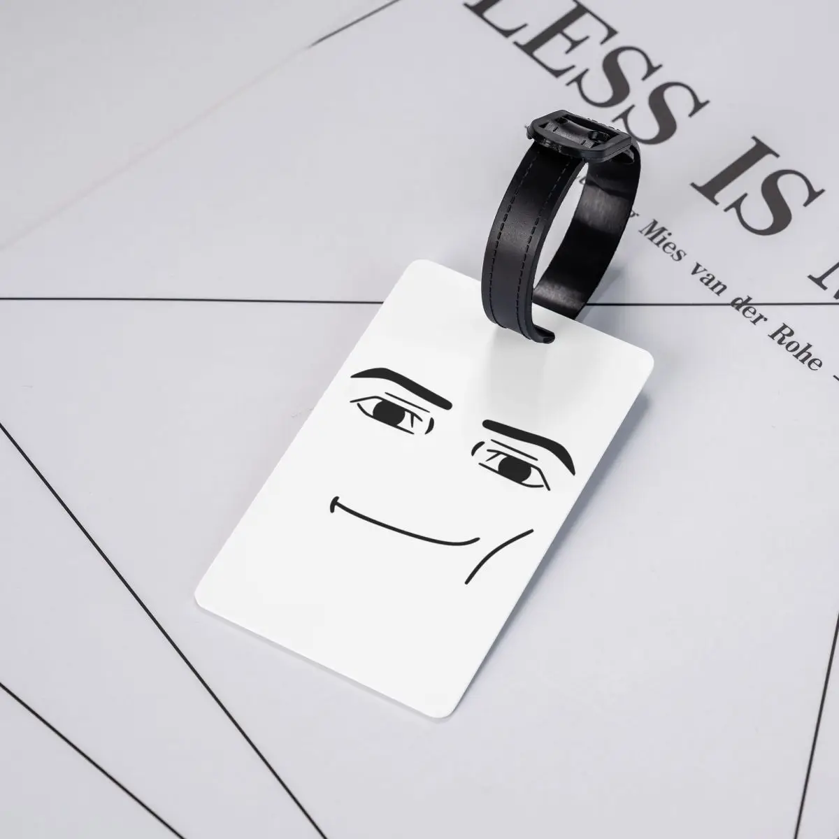 

Man Face Luggage Tags Suitcase Accessories Travel Baggage Boarding Tag Label Holder ID Name Address