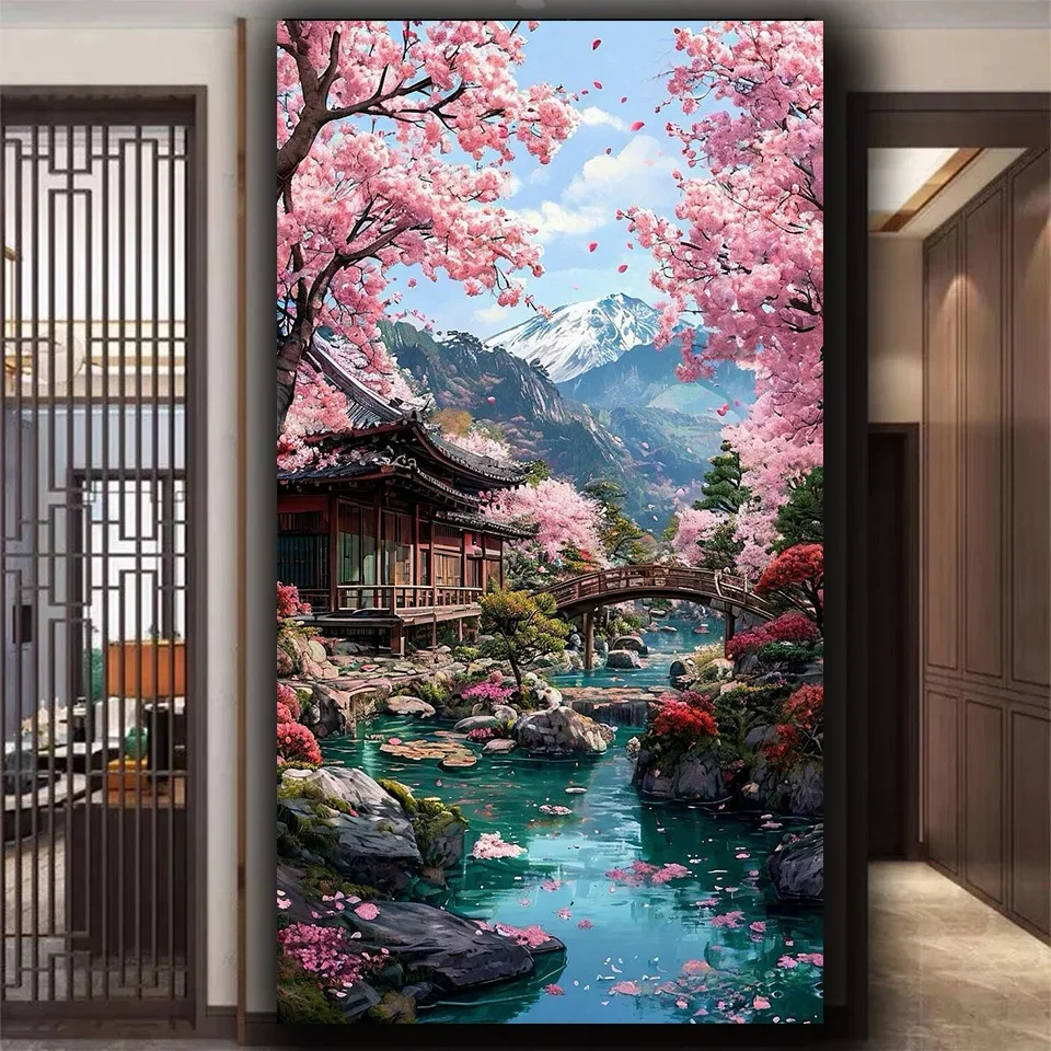 

Новинка 2026, алмазная живопись, удивительное дерево сакуры, снежное искусство, полная алмазная вышивка своими руками, мозаика, домашний декор, вышивка крестиком, подарок на Хэллоуин