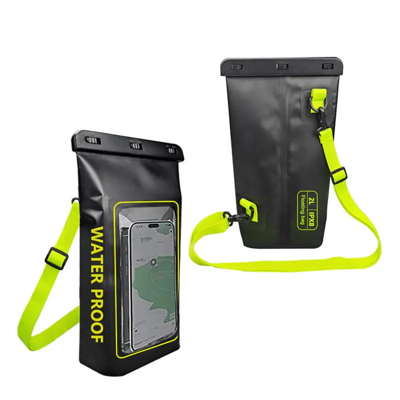 ドライバッグ スイミングパック タッチスクリーン アウトドア 防水 カヤック収納バッグ トレッキング ドリフト ラフティング サーフィン ボート バックパック 2L