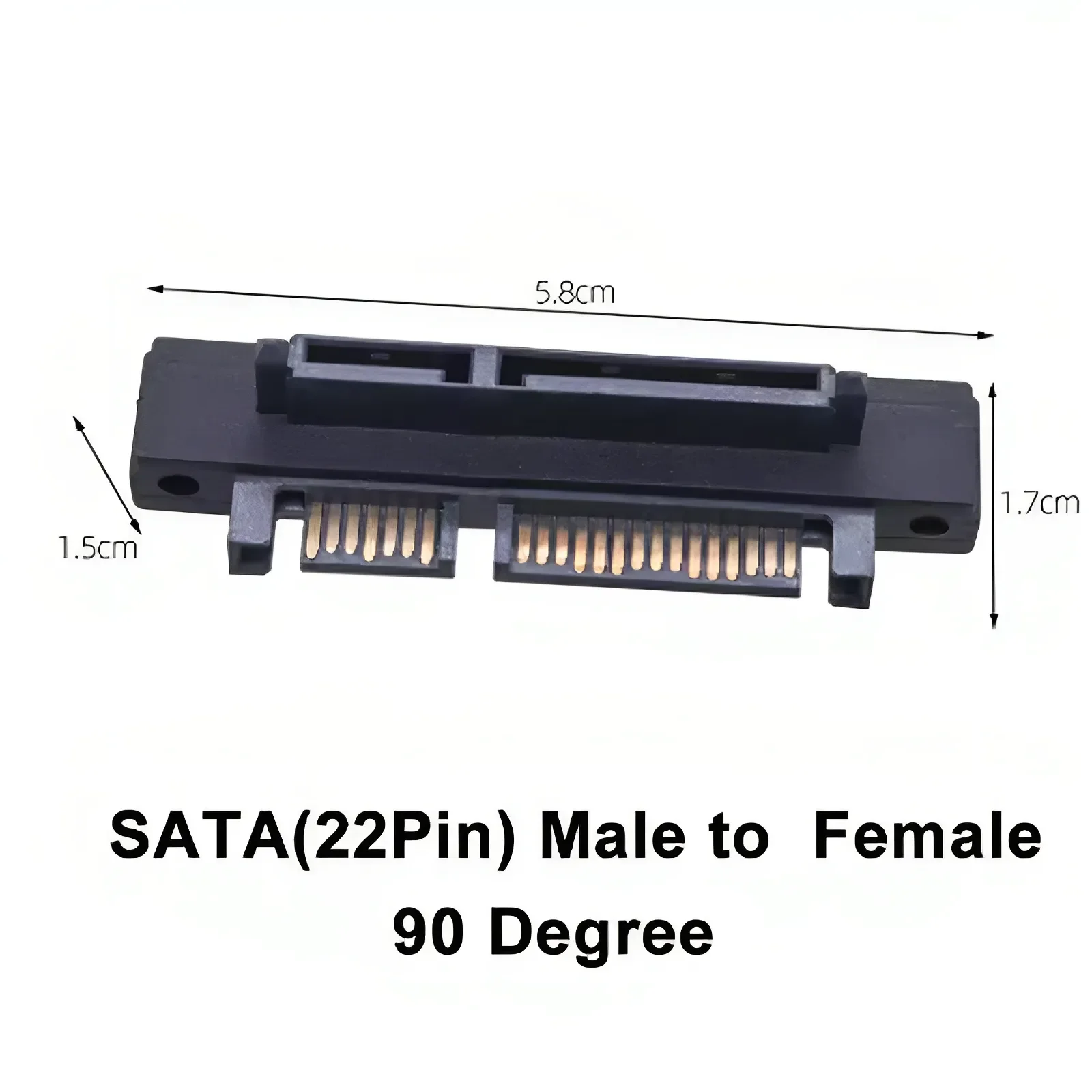 SFF-8482 SAS To SATA 3.0 Adapter 22Pin SATA To SATA Connector Converter Straight 180 Degree Vertical 90 Degree Riser For HDD SSD
