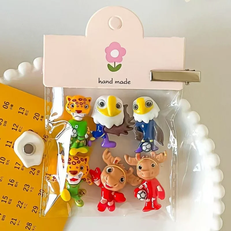 6 Piezas/Lote de Pegatinas Magnéticas 3D de Dibujos Animados para Teléfono Móvil, Caja Sorpresa, Resina Hecha a Mano, Funda para Teléfono, Parches Decorativos para Refrigerador, Accesorios