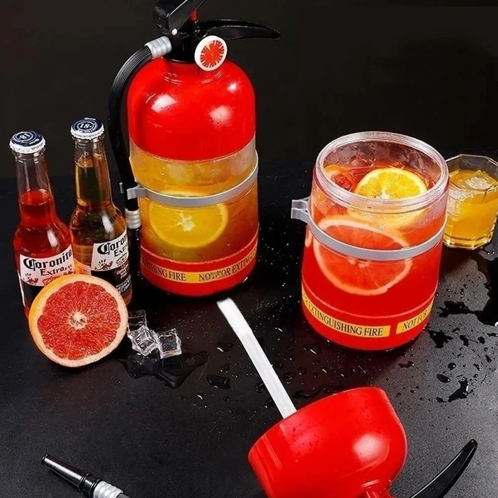 

2L Wine Drink Dispenser Creative Fire Extinguisher Shape Wine Drink Pourer Large Capacity Wine Spirits Beer Liquor Bar Tools