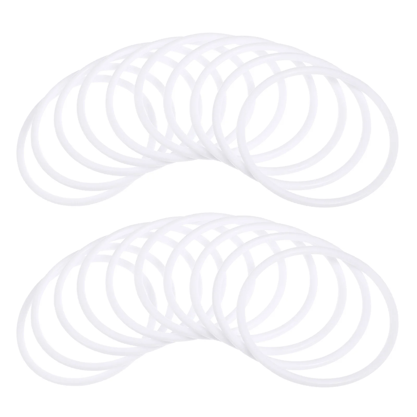 

20Pcs Dreamcatcher Plastic Rings White Round Hoops 11Cm Ideal for DIY Dreamcatcher Crafting Accessories Plastic Ring