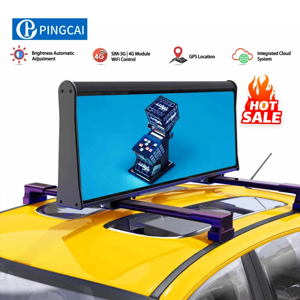 

P5 P6mm hd Taxi Top Car Roof Led Advertising Billboard Display Screen Frame Board for Taxi Top Display