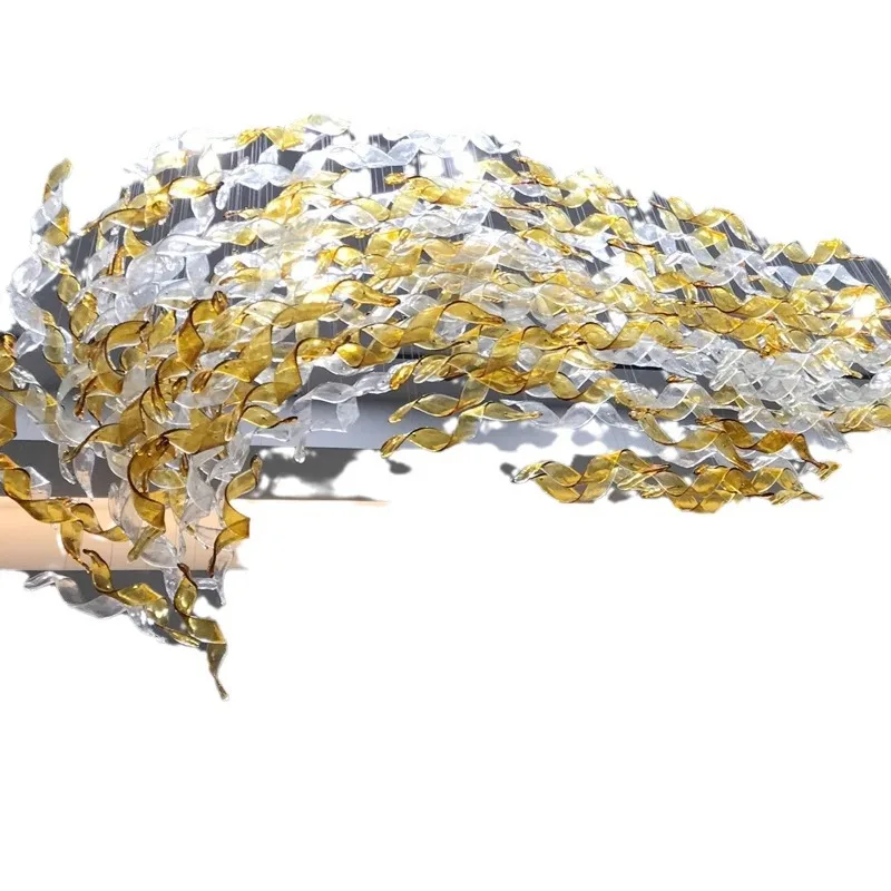 

Glazed twist leaf air decoration ceiling ceiling engineering light