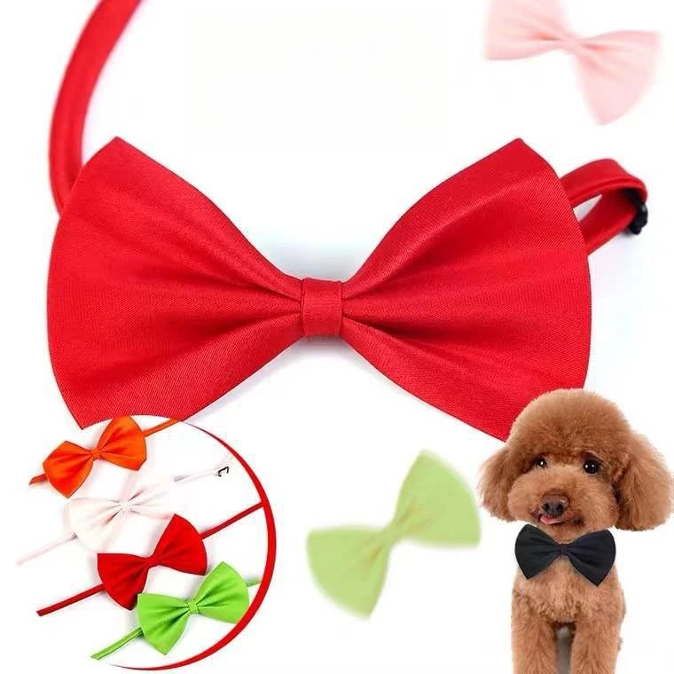 

Cute Dog Cat Necklace Adjustable Strap for Cat Pet Collar Accessories Small Dog Bow Tie Puppy Bow Ties Pet Grooming Accessories