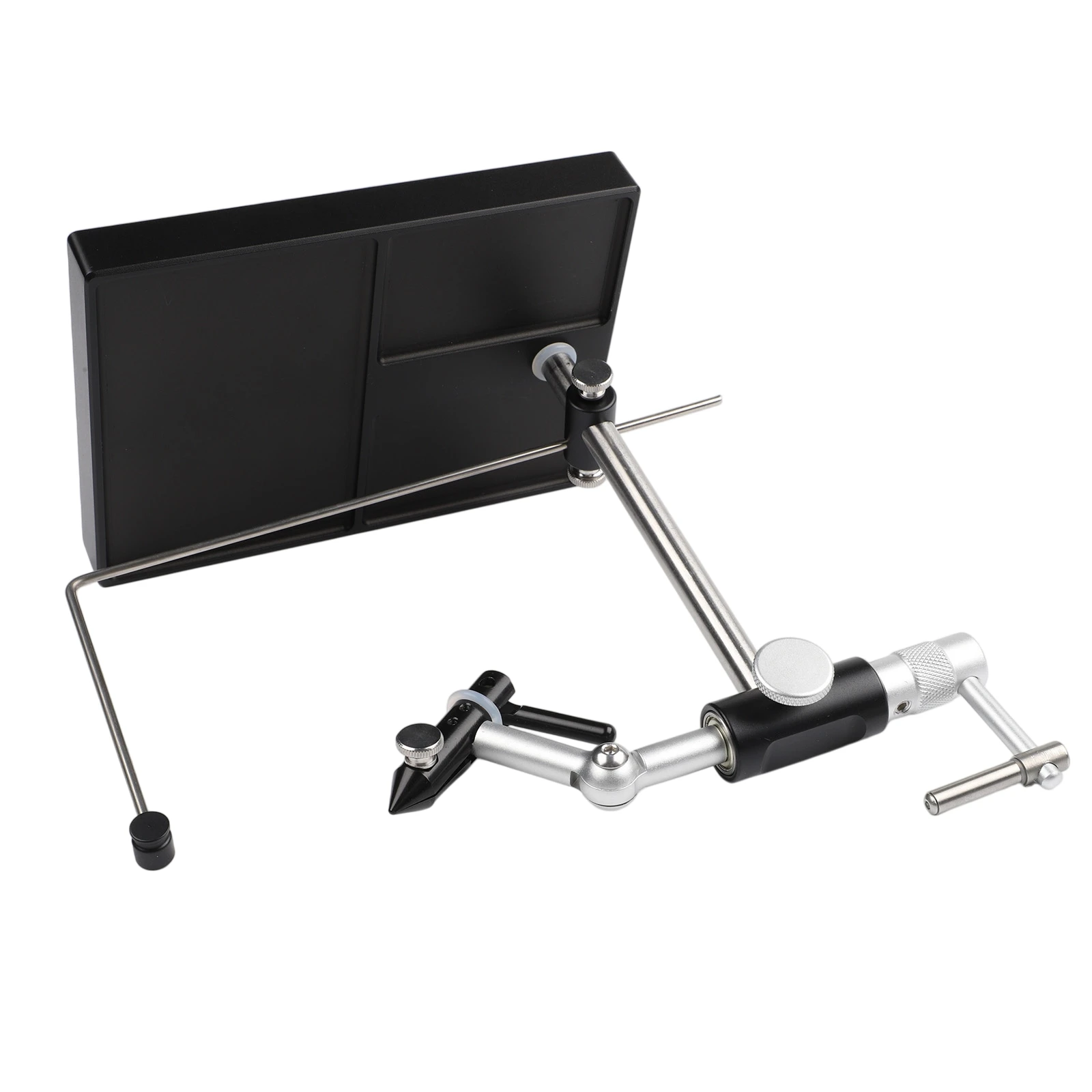 support-de-bobine-rotatif-a-360-degres-en-alliage-d'aluminium-pour-la-fabrication-de-leurres-et-de-mouches-de-peche-outil-de-sport-de-plein-air
