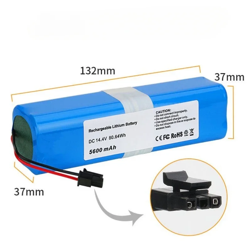 6500mAh/5600mAh High Capacity Battery for Eufy RoboVac Vacuum Cleaner X8 Hybrid X8 White X8 Hy Series Baterias 14.4V