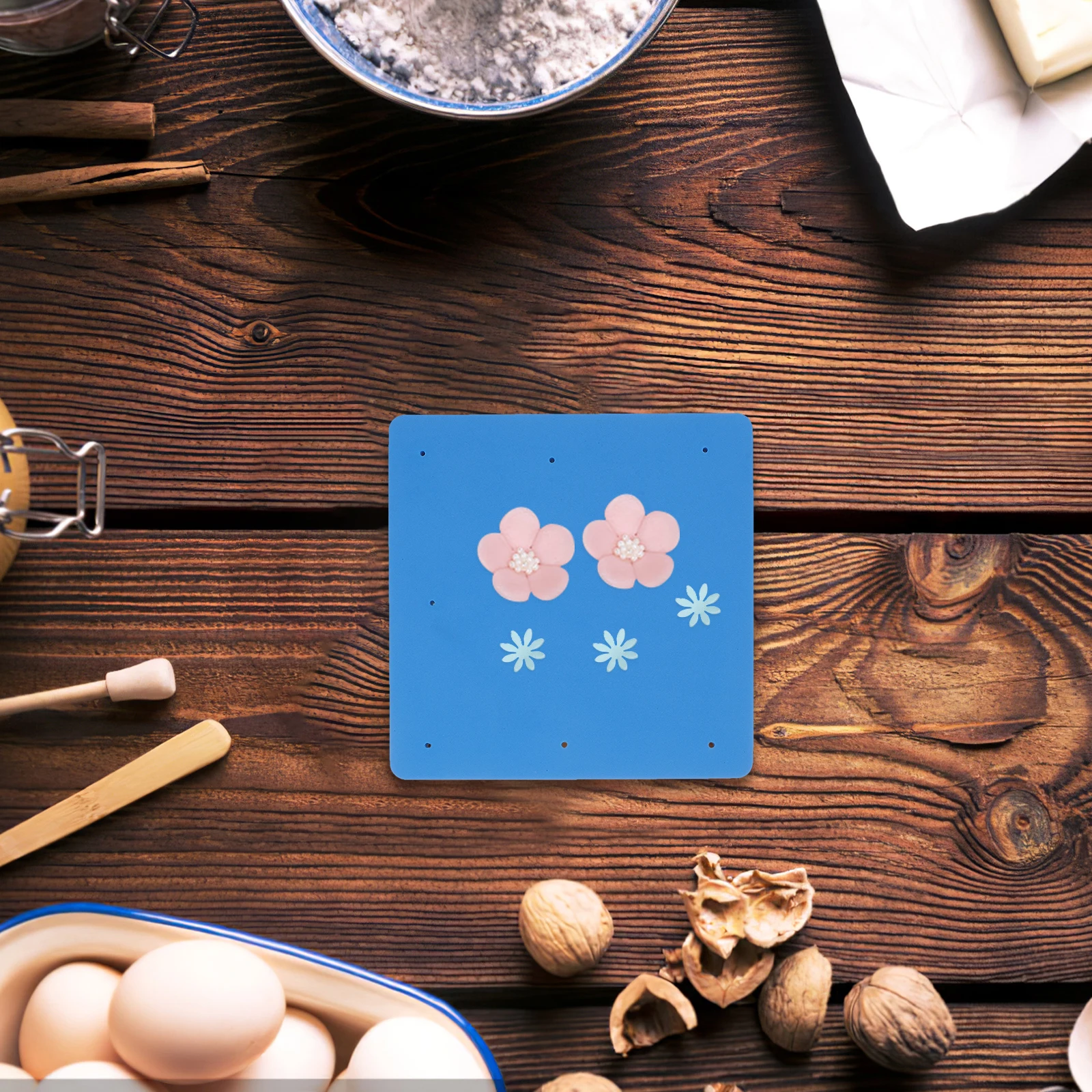 

2 PCS Cake Fondant Impression Mat Modeling Pads Shaping Sponge Decoration Sugar Flower