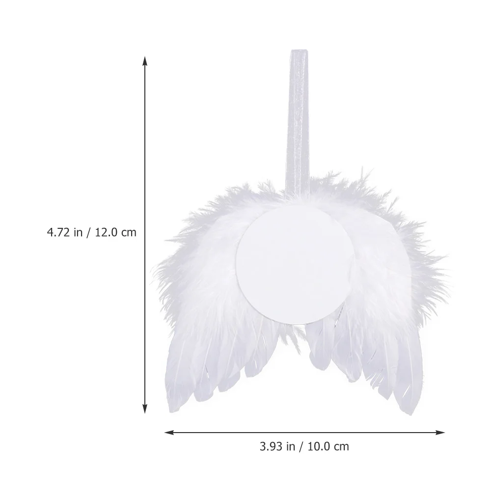 

1 Set Of Angel Wings Pendant Diy Sublimation Blank Heat Transfer Ornament For Valentines Day Decor Party Wall Hanging