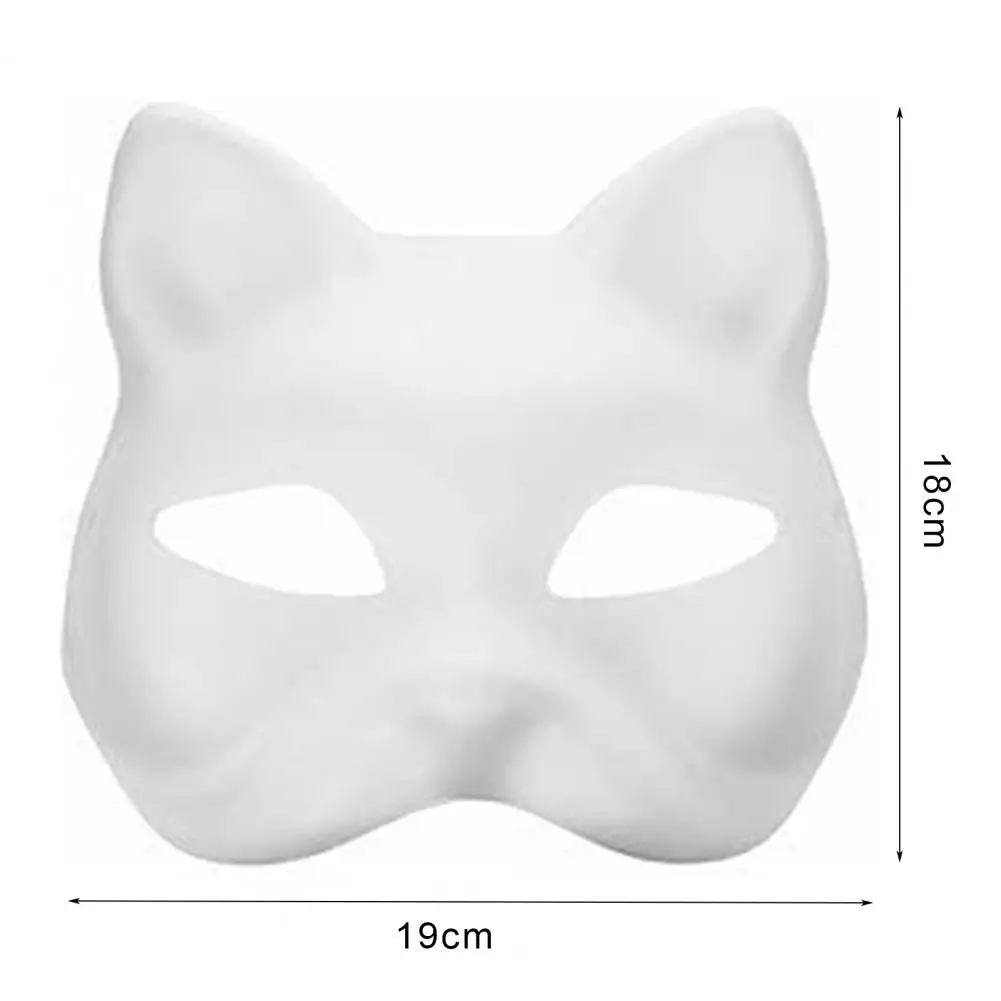 Diy Halloween Costume Masque Hand-painted Cat Party Masque Diy Kit with Adjustable Straps Personalized Masque for Halloween