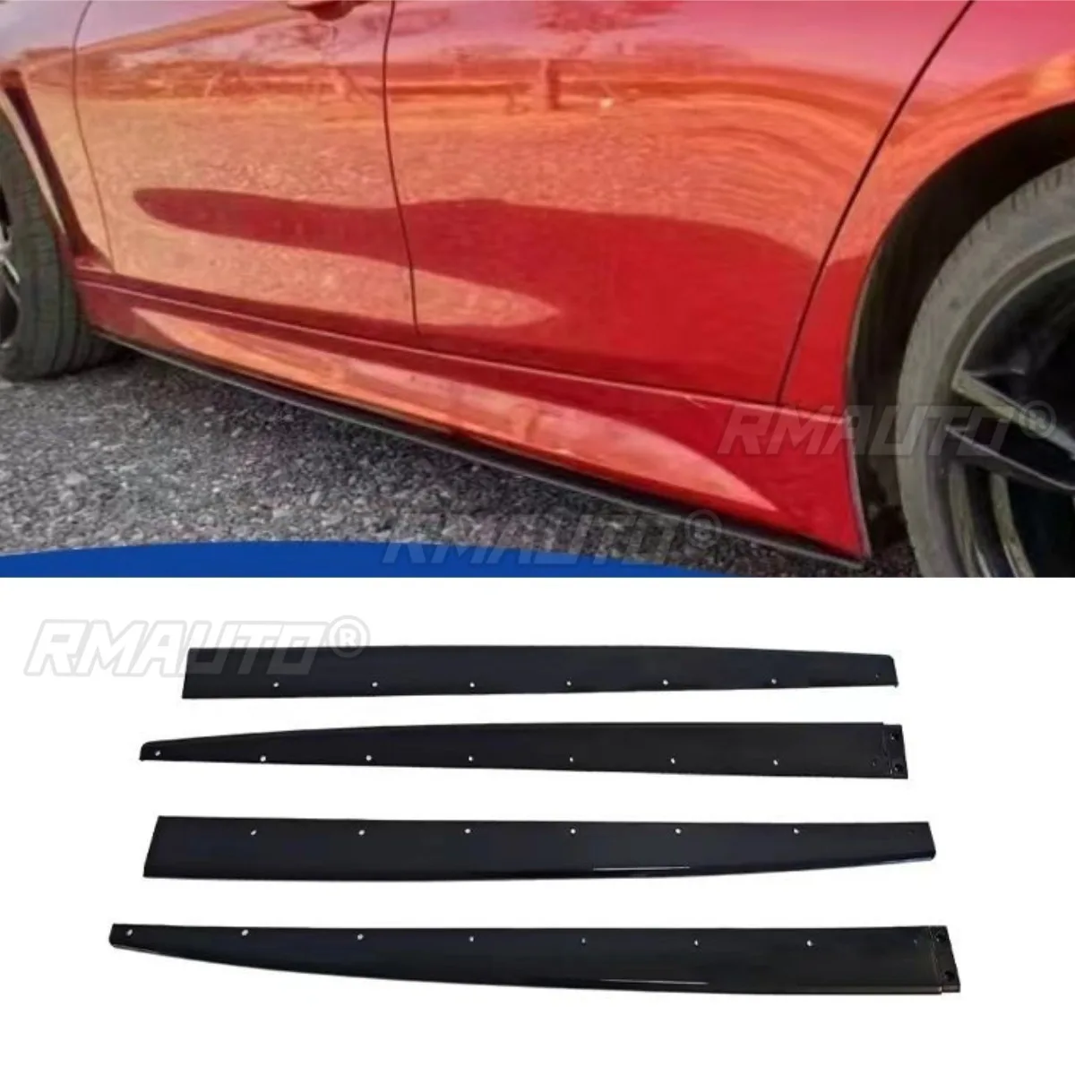 

For BMW 3 Series F30 2013-2018 Car Side Skirt Lip Spoiler Extension Diffuser Guard Car Side Skirt Splitter Apron Car Accessories