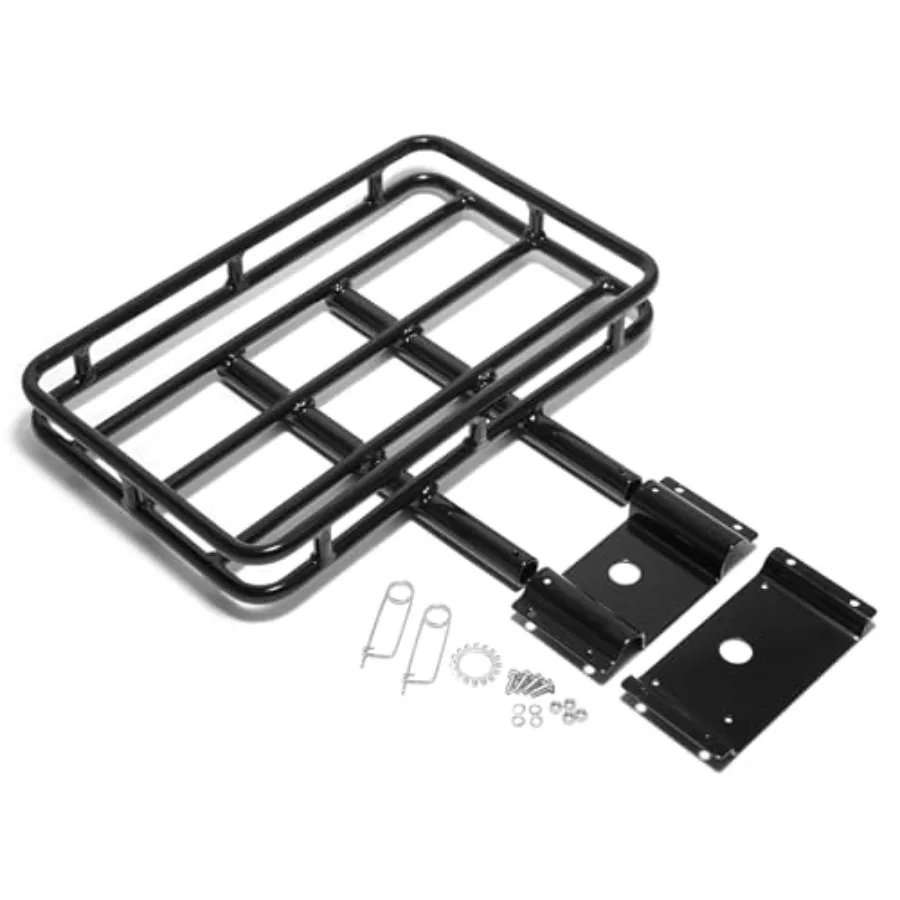 

16"x10.5"x1.5" Universal Motorcycle Trailer Hitch Luggage Rack Quick Release Design Cargo Rack For Camping Traveling GL1500 GL1