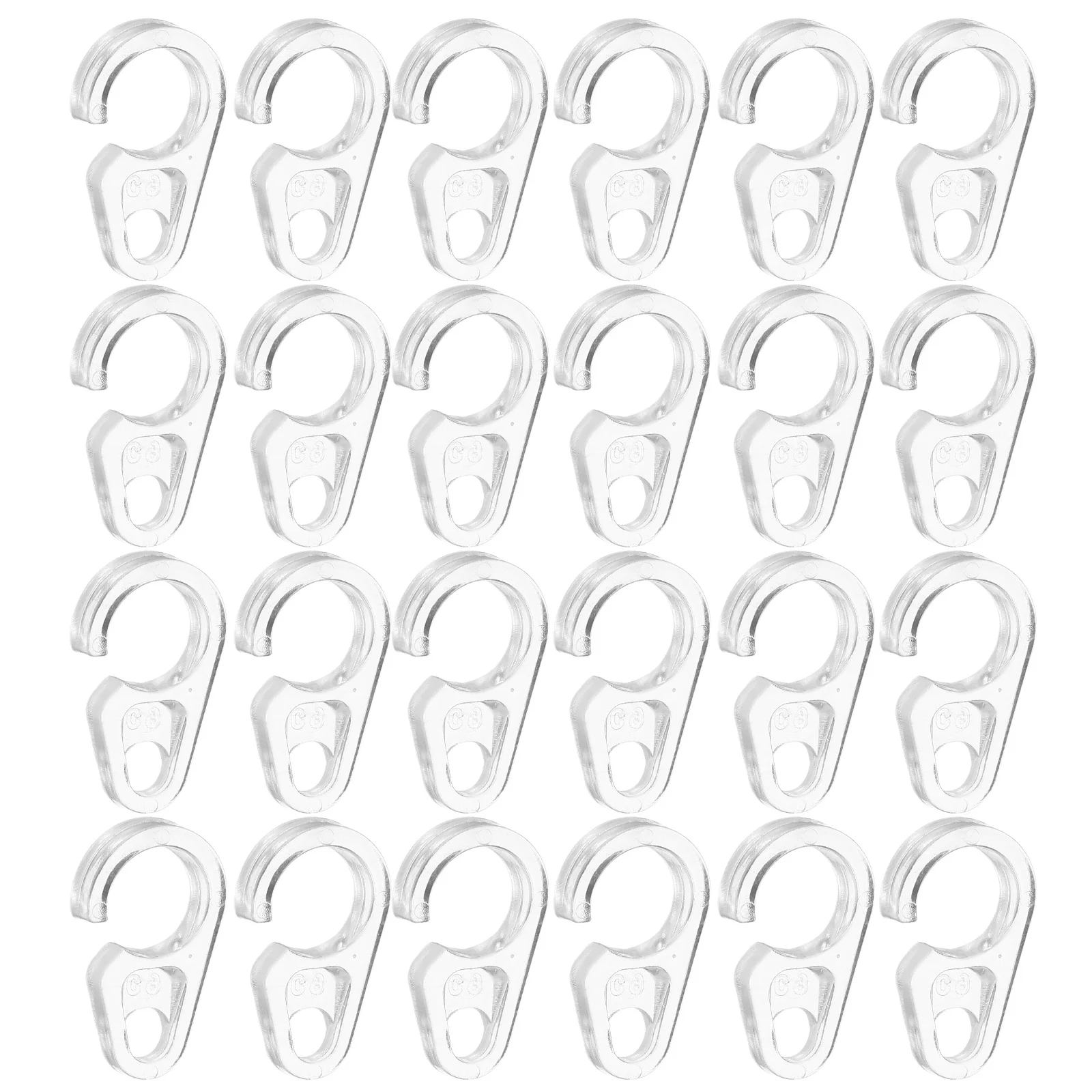 50Pcs Heavy Duty Curtain Hooks Reinforced Metal Clips for Thick Curtains Secure Fit with Smooth Surface Living Room Window