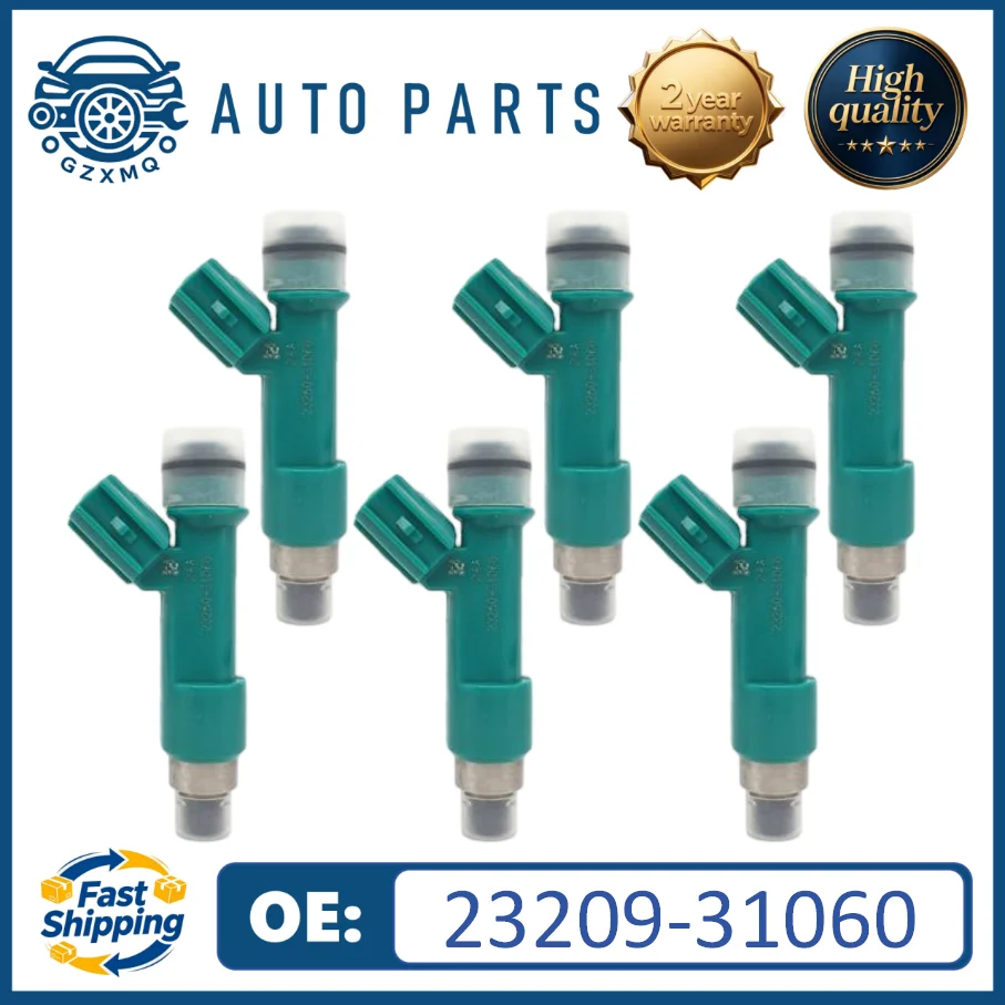 

6pcs 23209-31060 23209-39075 Fuel Injector For Toyota Euland Cruiser Prado GRJ12*,KDJ12* 2002~2009 4.0L 1GRFE