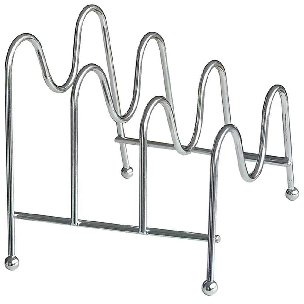 

Pot Lid Holder Pan Rack Organizer Kitchen Storage Stand Spoon Utensil Rest Lid Shelf Bracket for Countertop Cabinet