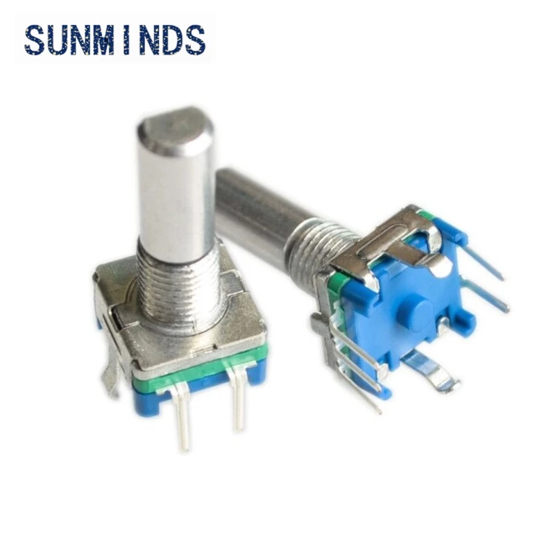 1pcs Rotary encoder,code switch/EC11/ audio digital potentiometer,with switch,5Pin, handle length 20mm