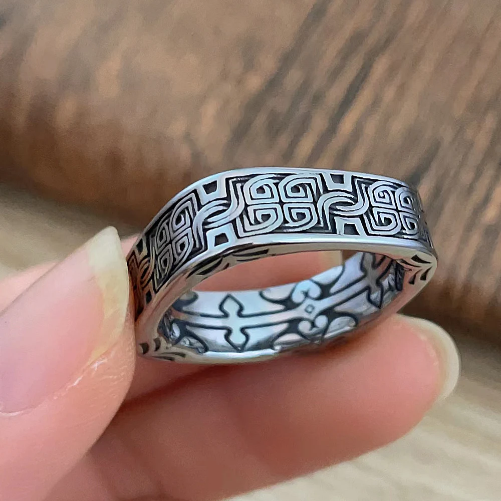 2023 New Nordic Viking Celtic Ring For Men Women Fashion Vikings Rings Stainless Steel Biker Vintage Jewelry Gift Dropshipping