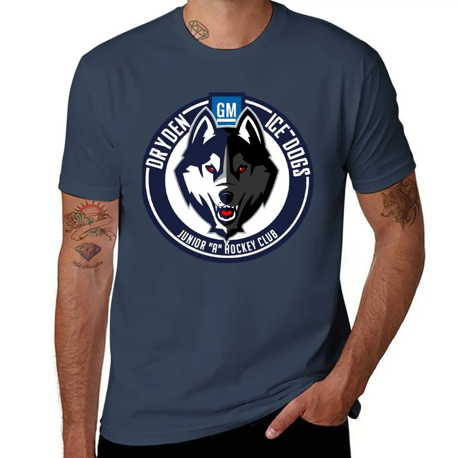 

Dryden Ice Dogs T-Shirt Utility Casual Work T-Shirt