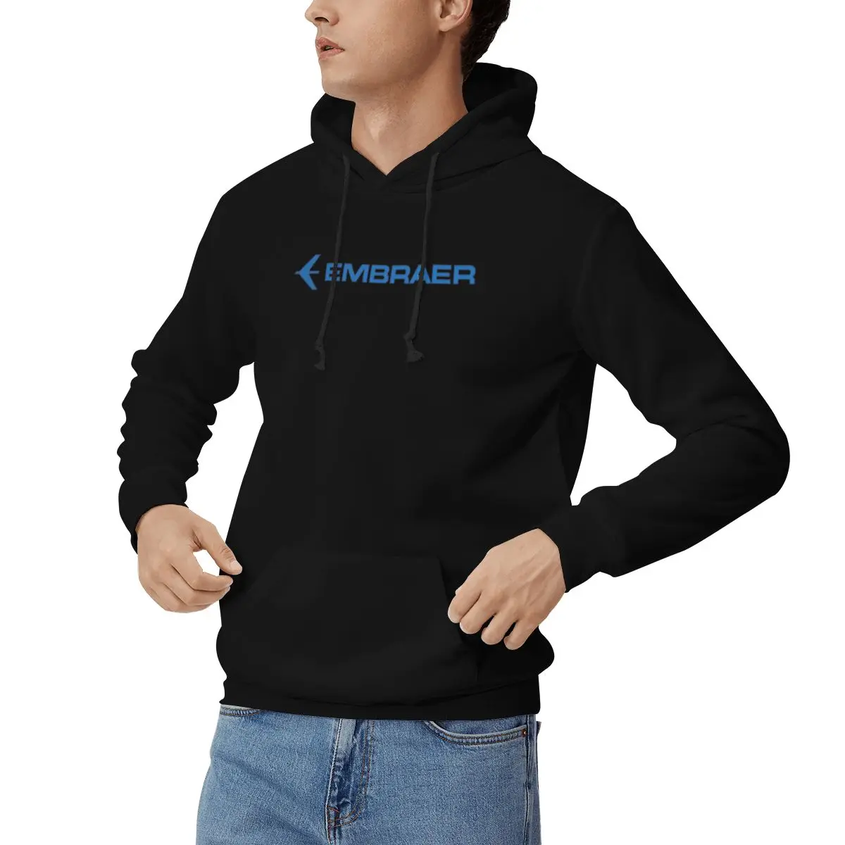 Embraer Logo sudaderas con capucha hombres mujeres Casual pulóver sudadera Harajuku manga larga con capucha Otoño Invierno