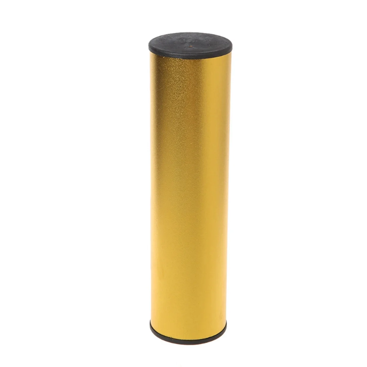 Professional Stainless Steel Cylinder Sand Shaker Rhythm Musical Instruments Percussion for Band Accompaniment,Golden