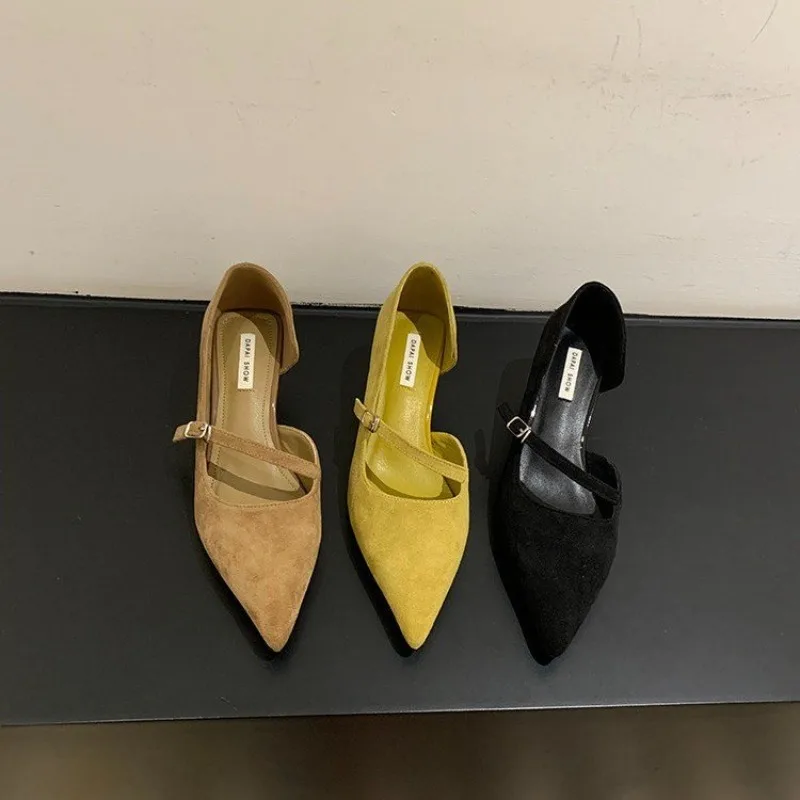 

New Women Shallow Mary Jane Shoes Fashion Shallow Slip On Slingback Sandals Soft Casual Pumps Dress Shoes Mujer