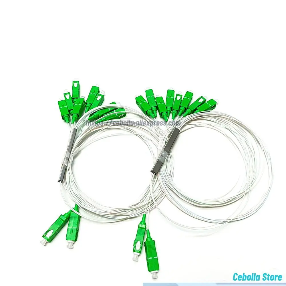 

1 шт. оптоволоконный разветвитель ПЛК 2X8 SC/APC SM одномодовый 0,9 мм G657A1 FTTH разветвитель ПЛК разъем APC SC