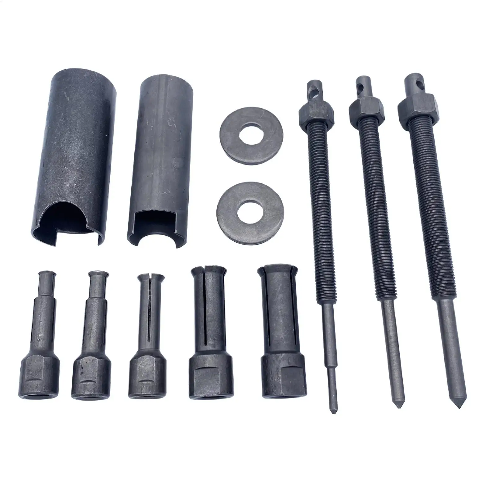 Bearing Puller Kit 12Pcs Heavy Duty Blind Hole Collet Bearing Extractor Set Inner Hole Wheel Puller Tool for Motorcycle Electric