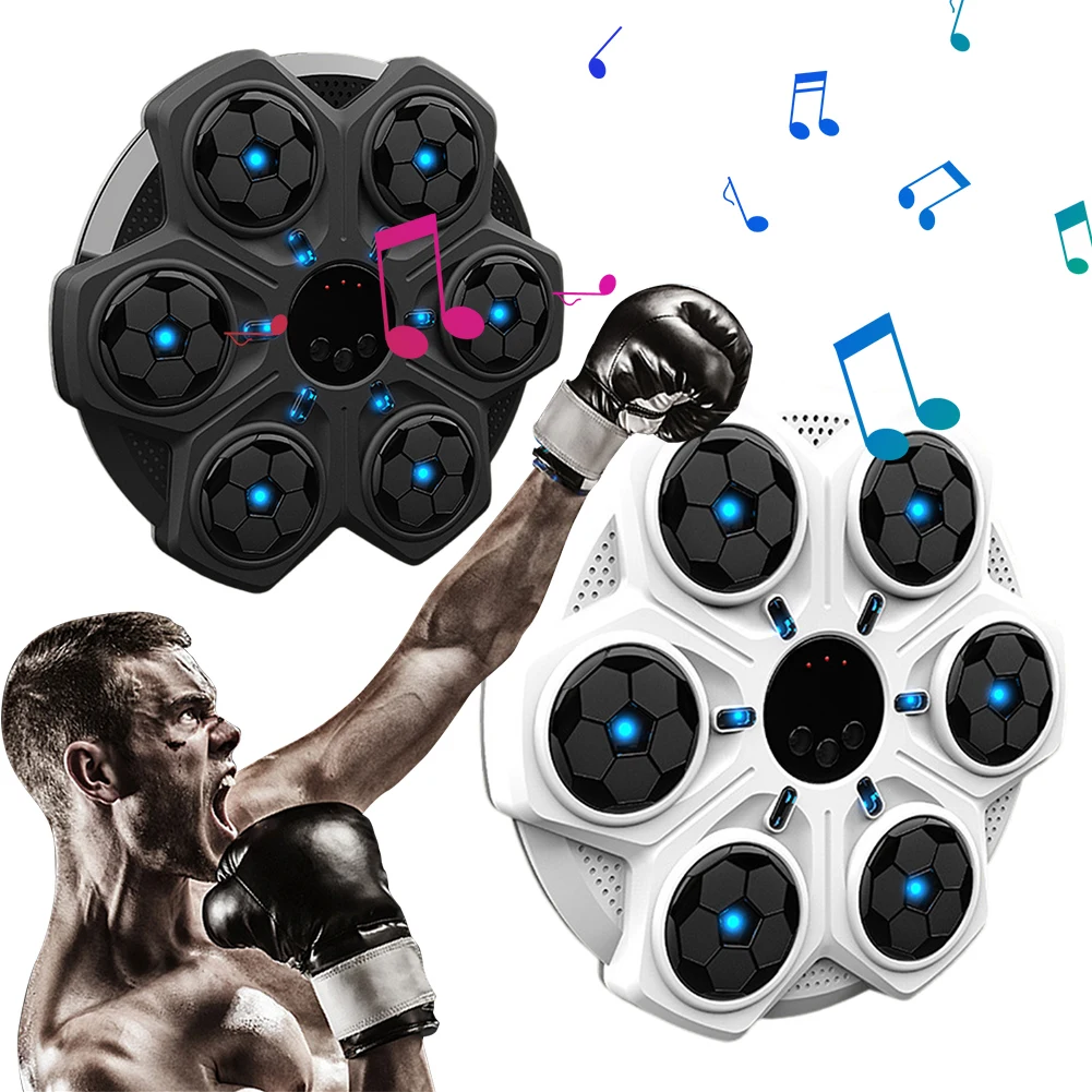 

Music Boxing Machine Boxing Workout Machine Adjustable Speed 6 Targets Boxing Trainer Bluetooth-Compatible for Response Training
