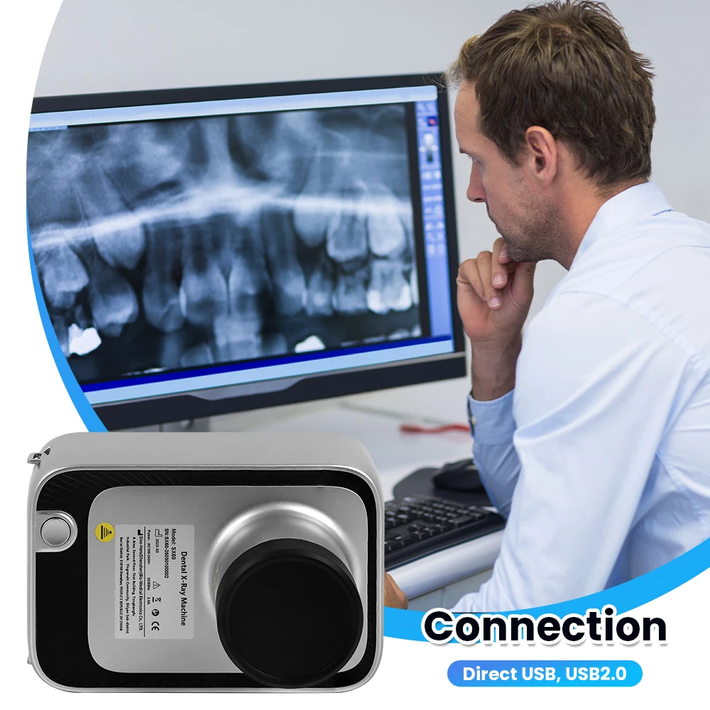 

Портативная стоматологическая рентгеновская система с высокой частотой 70 кВ/2,5 мА, цветной сенсорный ЖК-дисплей для использования человеком и животными