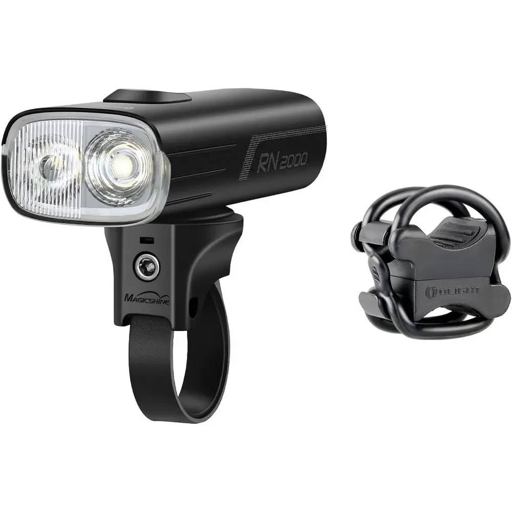 

LED Rechargeable Bike Light, 2000 Lumens, 557t Max Throw Waterproof Light Bundled with Bicycle Mount or Flashlight