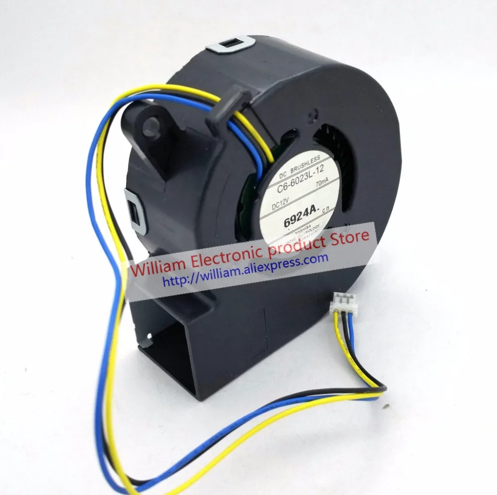 The New Cooling Fan for Projector C6-6023L-12 DC12V 70mA 60x23MM