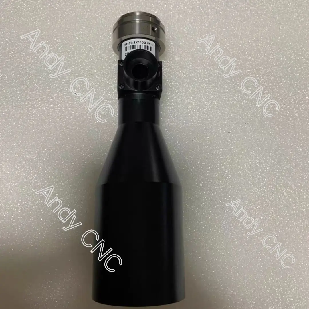 Lente telecéntrica óptica coaxial XF-T0.3X110D V5.1 usada 0,3 veces distancia 110 prueba industrial de alta definición OK envío rápido