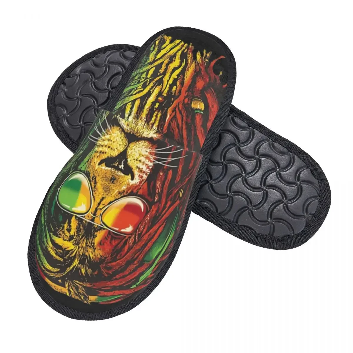 Memory Foam Slippers Women Soft Warm Reggae Rastafari Rasta House Slippers