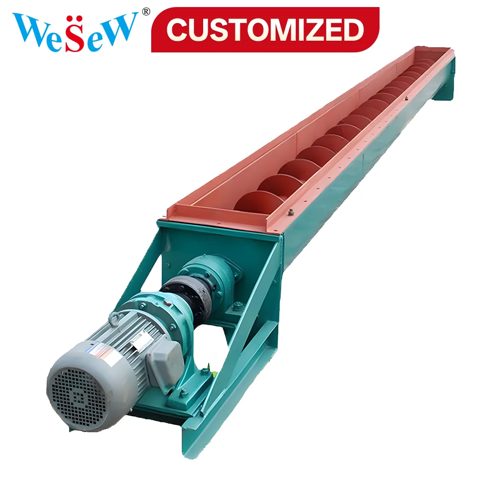 Stainless Steel Shaftless Screw Conveyor With Sealed Operation Anti-Entanglement And Low Maintenance For Industrial Applications
