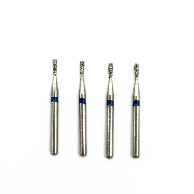 10pcs Dental Diamond Burs Drill Dental Diamond Medium FG 1.6M Dentist for High Speed Handpiece EX-41