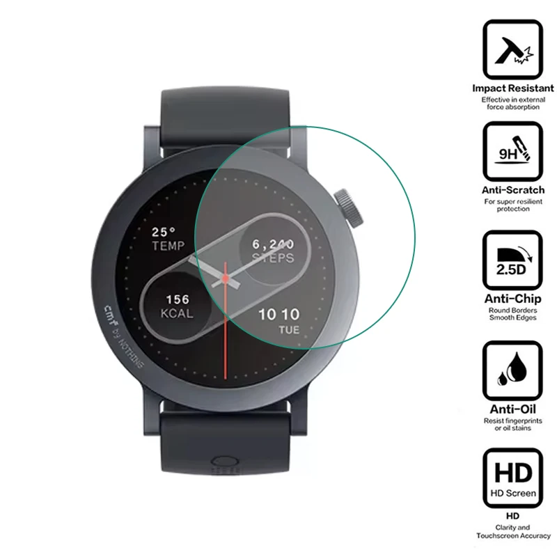 Smartwatch Hard Tempered Glass Clear Protector Film, Protetor de Tela, Guard para Suunto Race S, Acessórios Smart Watch