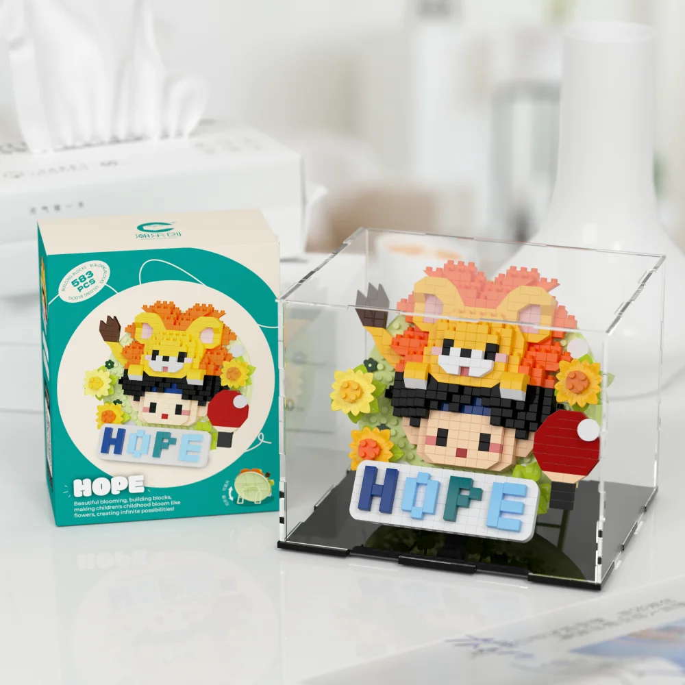 Anime amor e espaço profundo sylus rafayel zayne xavier cosplay dos desenhos animados brinquedo tijolos educacional crachá expositor presentes de natal