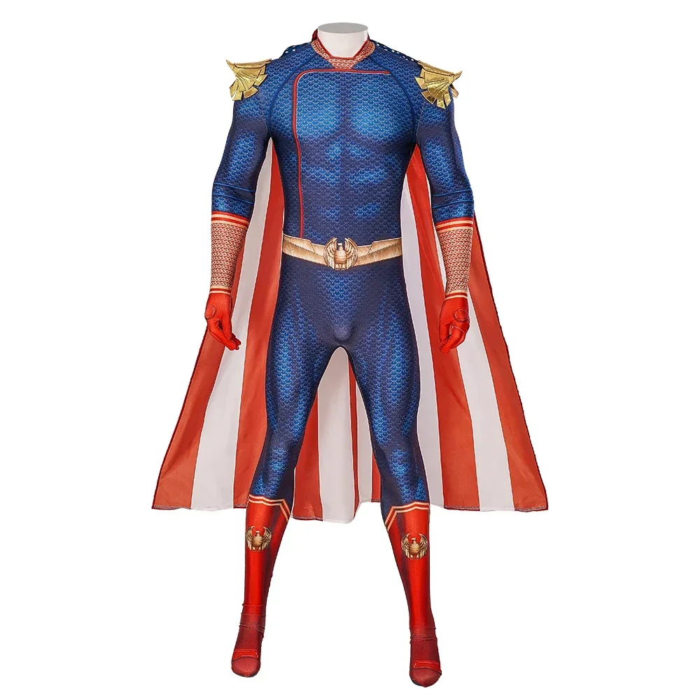 

COFUN The Boys Homelander Cosplay Costume Homelander Jumpsuit and Cloak Outfit Full Set Halloween