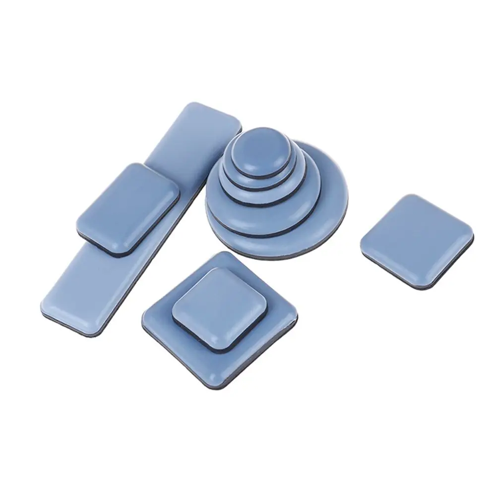 4pcs Wear-resisting Soft Bumper Table Sofa Easy Move Self-Adhesive Furniture Leg Slider Pads Floor Protector Slip Mat Anti Noisy