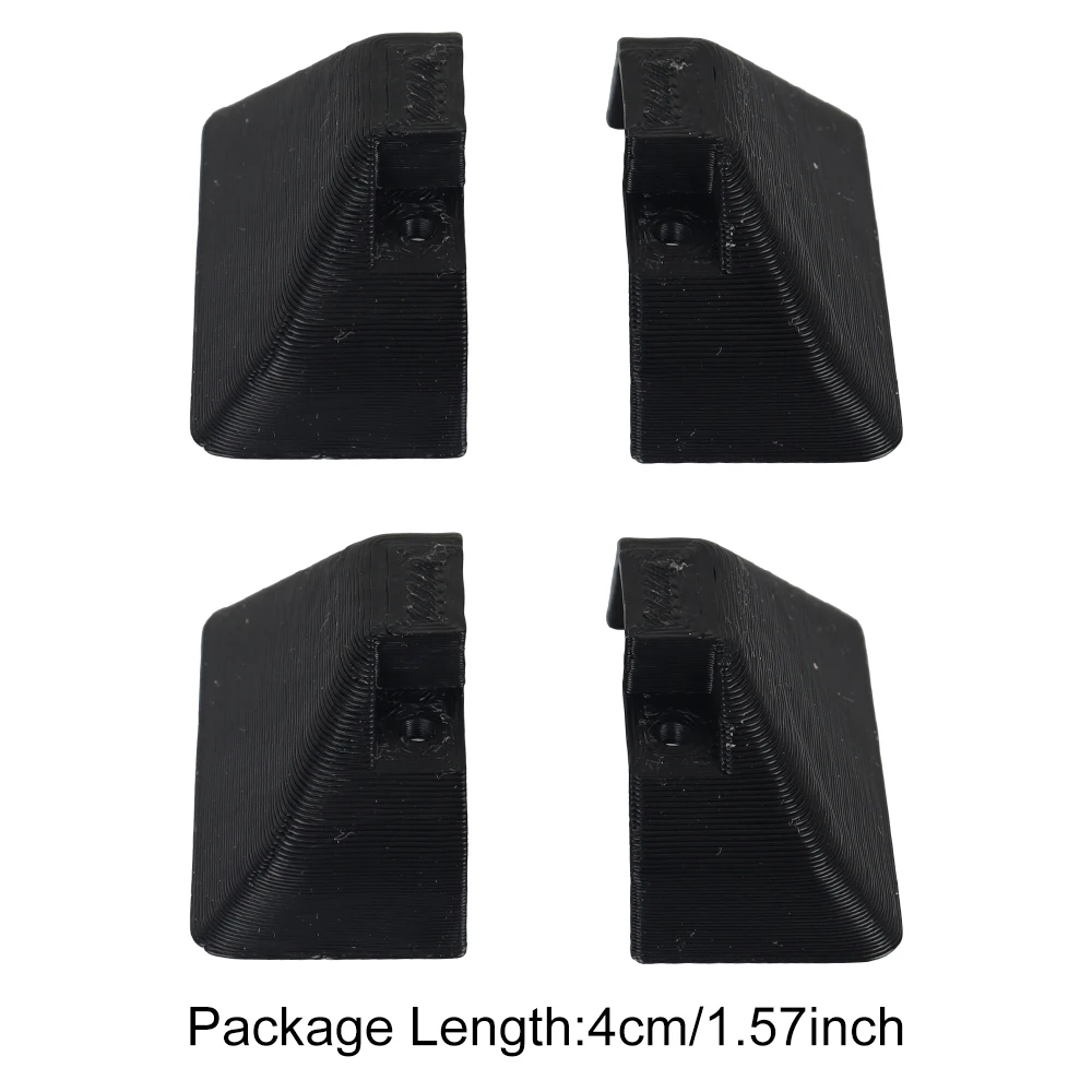 4pcs/Pack Black Caravan Awning Rail Side Skirt End Cap Set RV Camper Motorhome Accessories