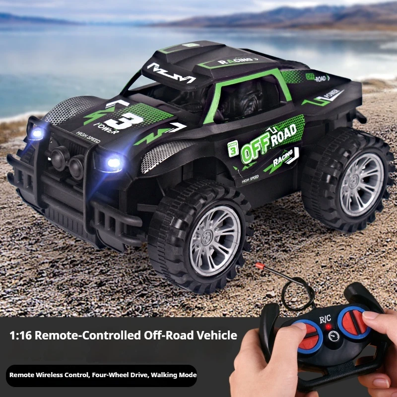 Generic Remote Control Off Road Car 4WD Rechargeable LED Light Shockproof Electric Racing Vehicle For Indoor Outdoor Play 2026