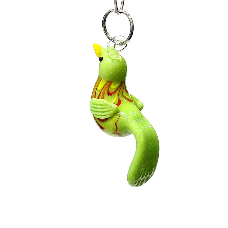 Colorful Mini Charm Bird Glass Pendant DIY Jewelry Making Supplies Window Garden Hanging Ornament Wedding Valentine Party Gift - view 5