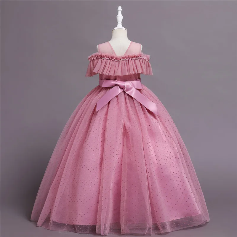 2022 Girls Dresses 5-14 Years Kids Birthday Party Formal Evening Ball Gown Children Clothing For Girl Wedding Princess Dress